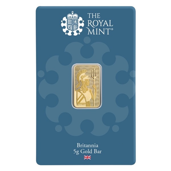5g GOLD Bar - BRITANNIA (Royal Mint)